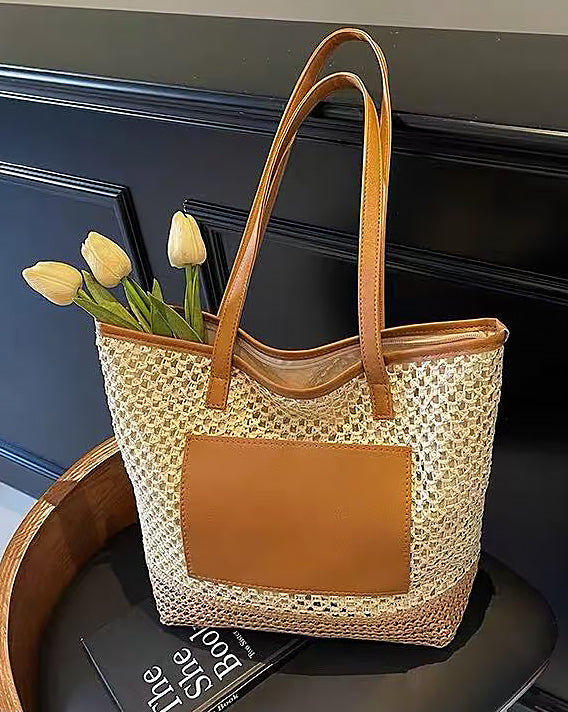 Casual & Resort Large Capacity Eco-Woven Tote